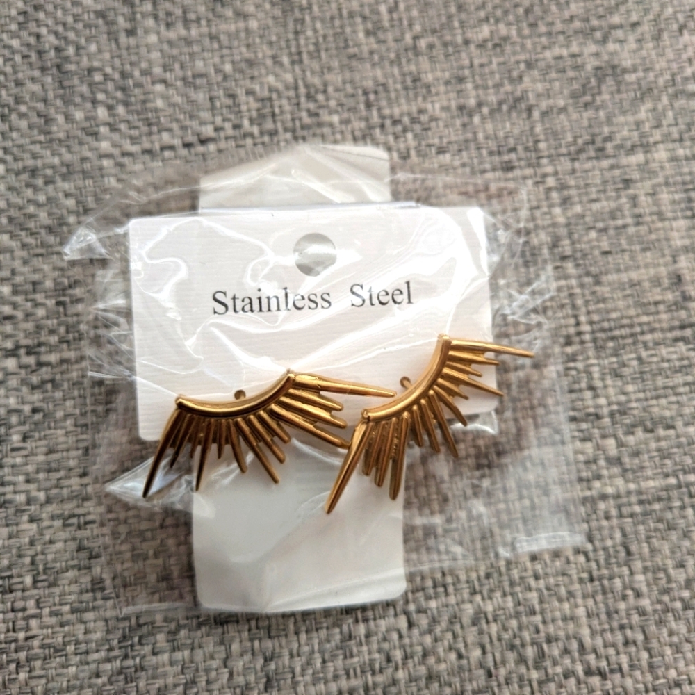 Statement Earrings in Gold